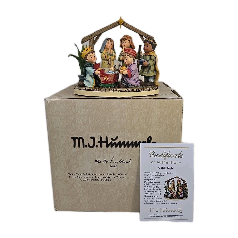 M.J. Hummel Danbury Mint O'Holy Night 2016 With Box COA U276